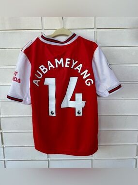 Arsenal Aubameyang Home Jersey * Size XS * Adidas * Fly Emirates